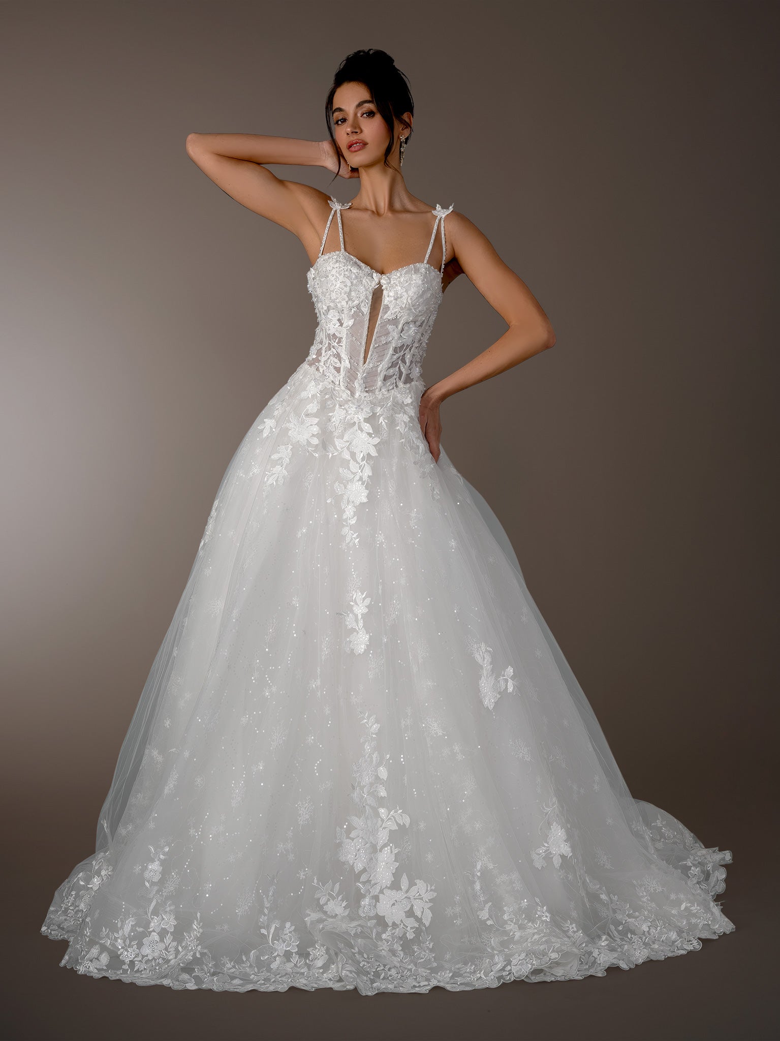 Stella 26605 | Shimmering Embellished Evening Gown
