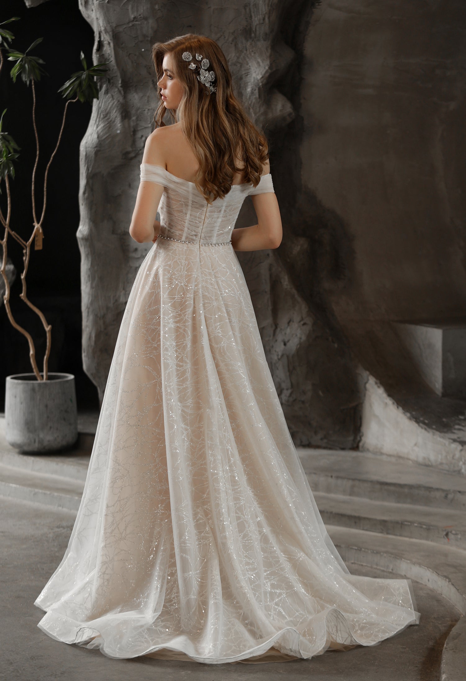 Off The Shoulder Sweetheart A-line Wedding Dress
