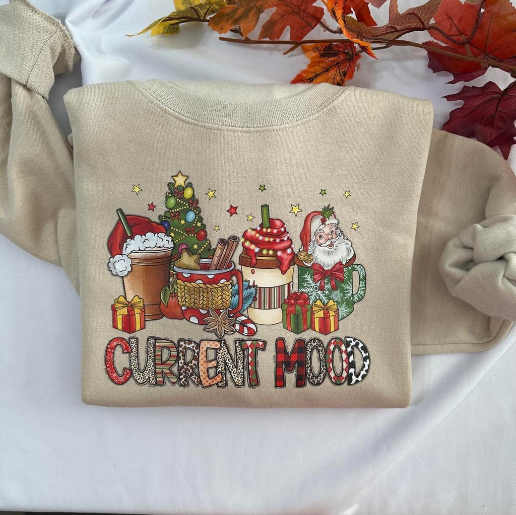 Pumpkin Spice Christmas Coffee Sweatshirt: Retro Graphic Print