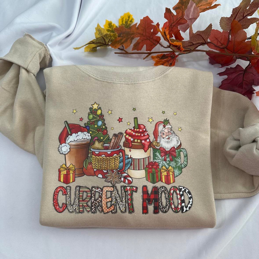 Pumpkin Spice Christmas Coffee Sweatshirt: Retro Graphic Print