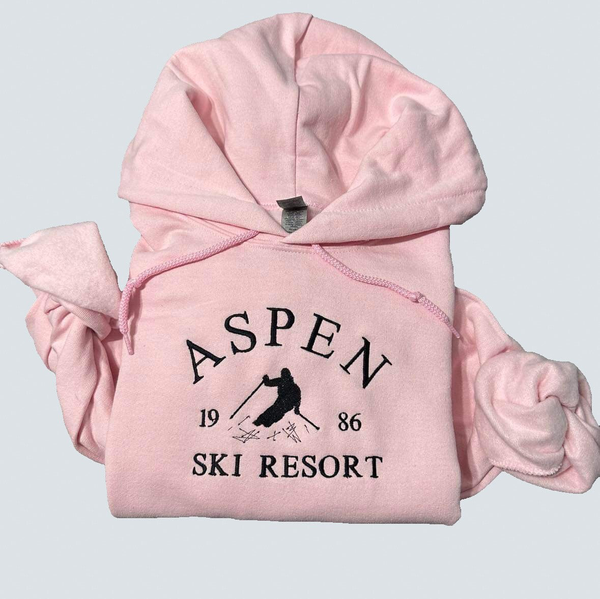 Embroidered Aspen Colorado Hoodie: Ski Resort Souvenir Sweatshirt