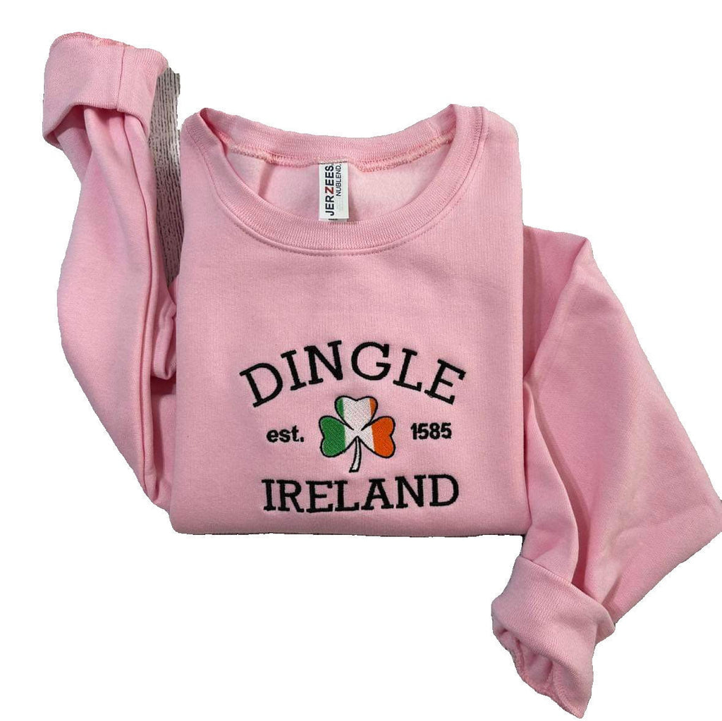Dingle Ireland Embroidered Sweatshirt: Coastal Town Crewneck
