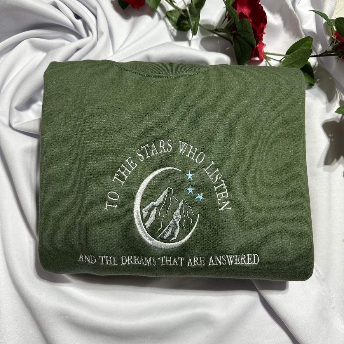 Embroidered Sweatshirt: City of Starlight Book Lover Clothing