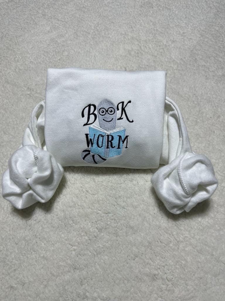 Book Lovers Embroidered Sweatshirt; Cute Teacher Book Lover’s Shirt; Minimalist Trendy Christmas/Holiday gift for her/Him