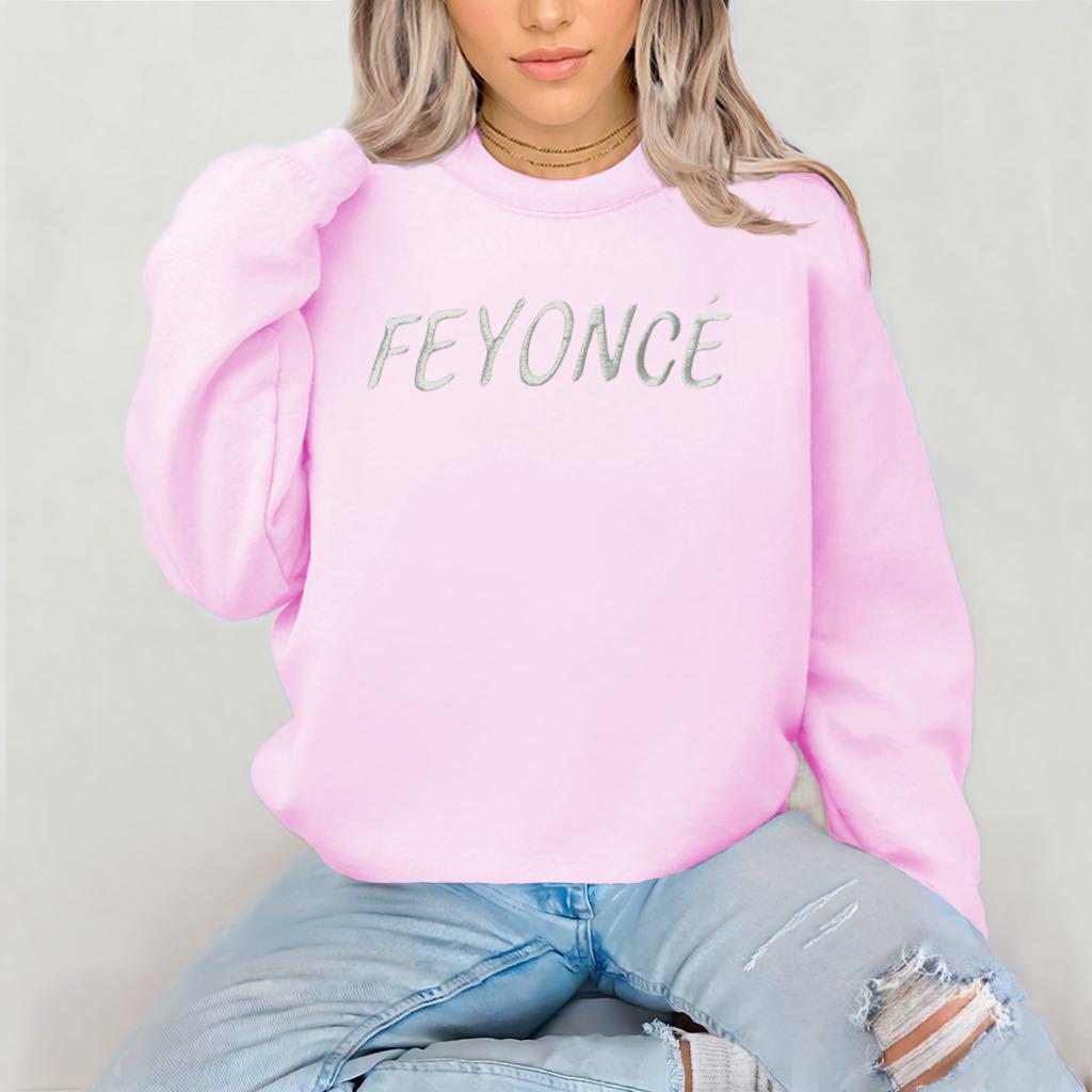 Custom Feyoncé Embroidered Sweatshirt | Personalized Engagement Gift | Fiancé Gift for Bride | Bachelorette Outfit | Bride to Be Sweatshirt